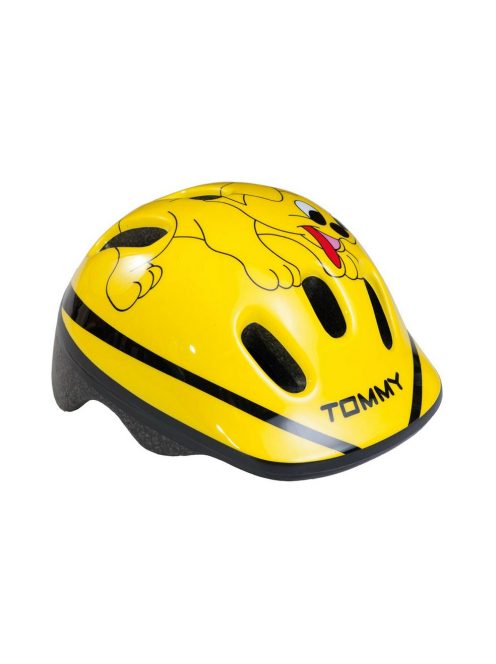 BikeFun Ducky Tommy kutyás sárga gyermek kerékpáros fejvédő XS (44-48)