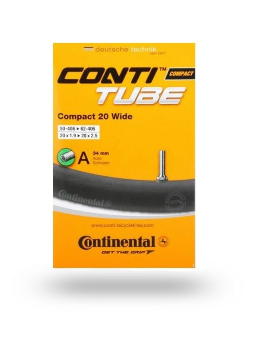 Continental Compact 20 wide (50/62-406/451) autó szelepes kerékpár gumitömlő