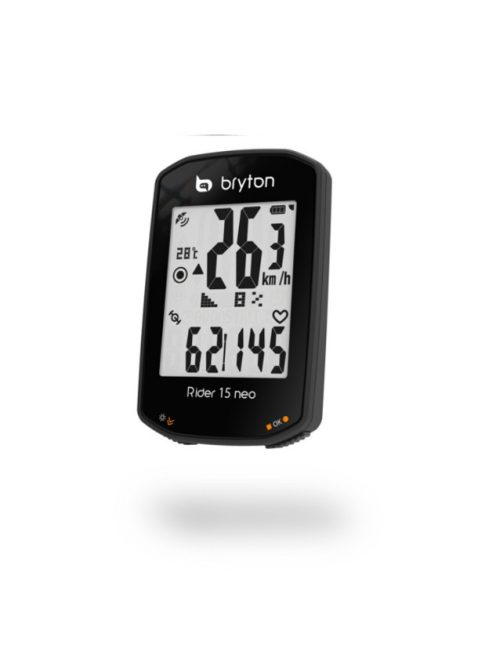 Bryton Rider 15 NEO E GPS kerékpár computer fekete