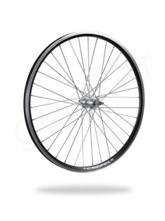   Kerékpár fűzött hátsó kerék 26 MTB (559) DF alu felni fekete, alu agy