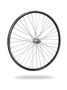   Kerékpár fűzött hátsó kerék 622 (700C) DF alu felni fekete, alu agy