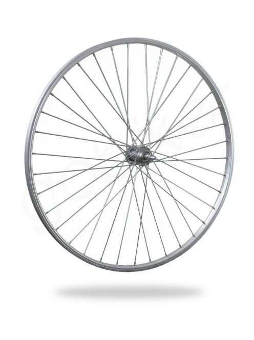 Kerékpár fűzött hátsó kerék 27x1 1/4 (630) alu felni, acél agy