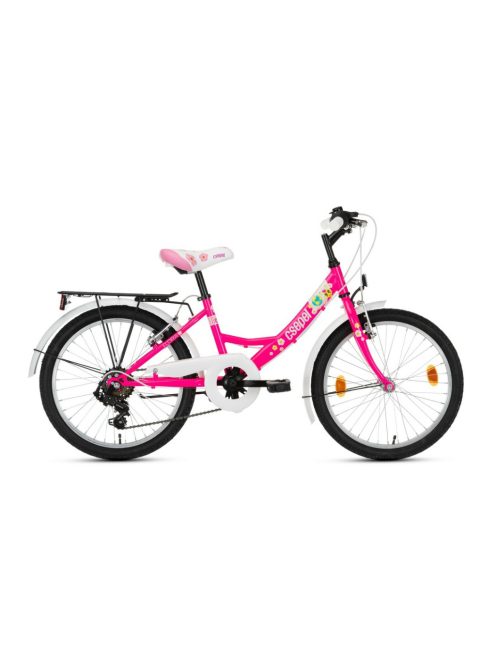 Csepel Flora 20 gyermek kerékpár 6s neonpink