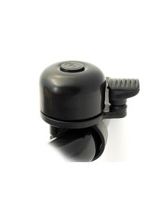 Kerékpár csengő pengetős 34mm fekete