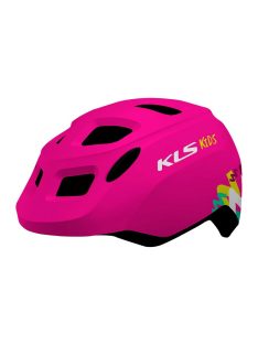   Kellys KLS Zigzag 22 pink gyermek kerékpáros fejvédő S (50-55cm)