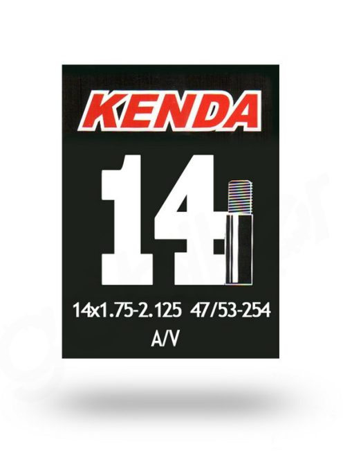 Kenda 14x1.75-2.125 (47/53-254) AV autó szelepes kerékpár gumitömlő