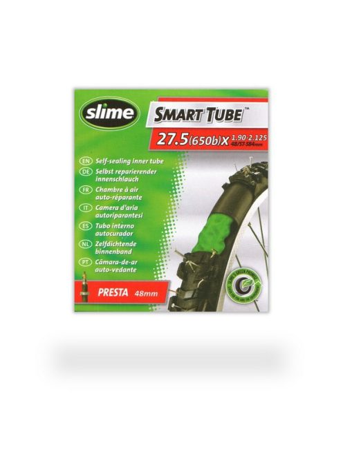 Slime 27.5x1.9-2.125 (48/57-584) FV presta szelepes kerékpár gumitömlő