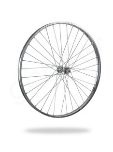  Kerékpár fűzött első kerék 24x1 3/8 (540) acél felni, acél agy
