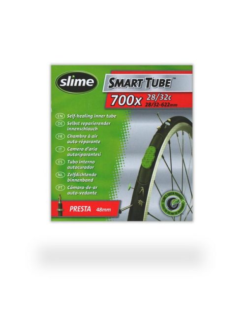 Slime 700C 28/32-622 (700x28/32C) FV presta szelepes kerékpár gumitömlő