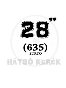 28 coll hátsó kerék (635)