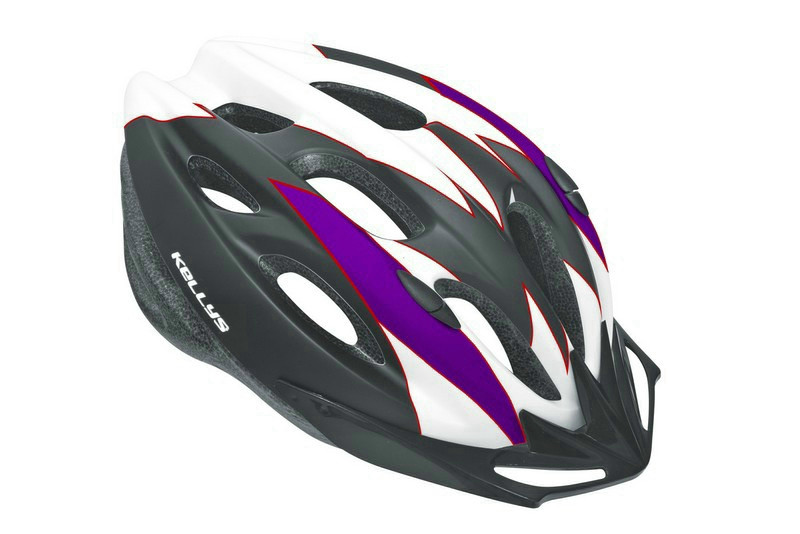 Kellys KLS Blaze matt white-purple kerékpáros fejvédő M/L