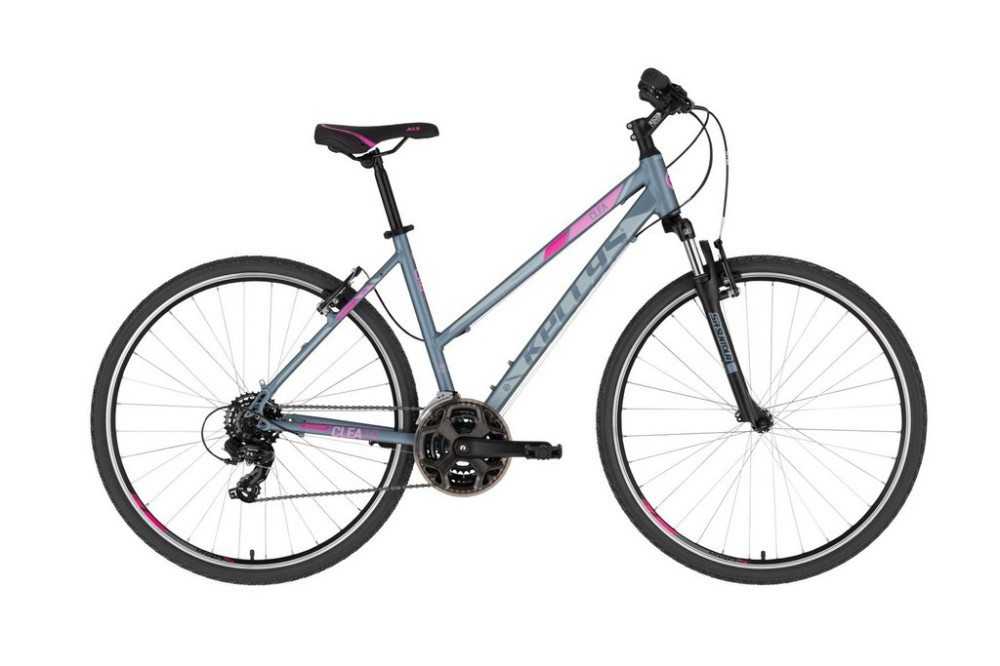 Kellys Clea 10 grey-pink női Cross kerékpár M