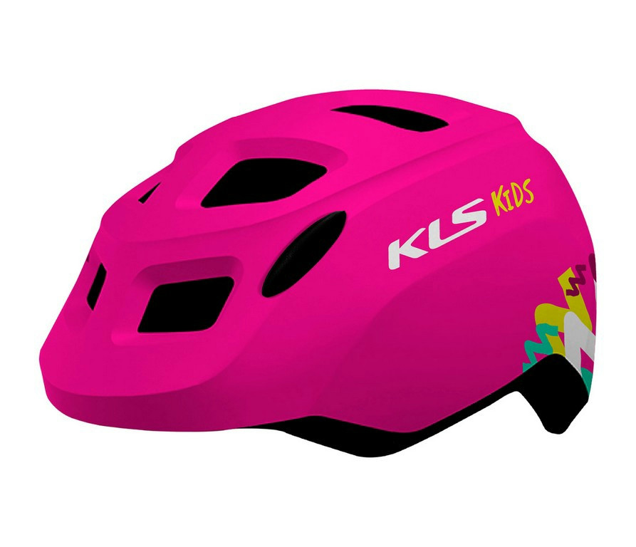 Kellys KLS Zigzag 22 pink gyermek kerékpáros fejvédő S (50-55cm)